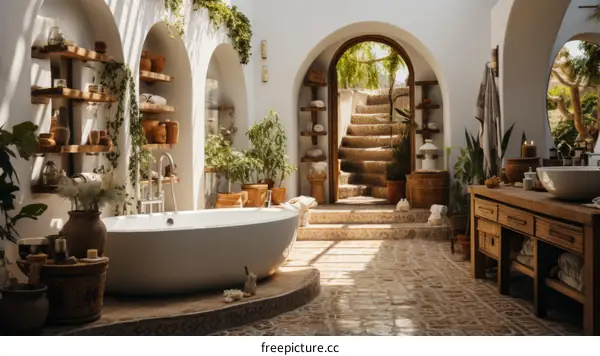 Bathroom With Natural Elements