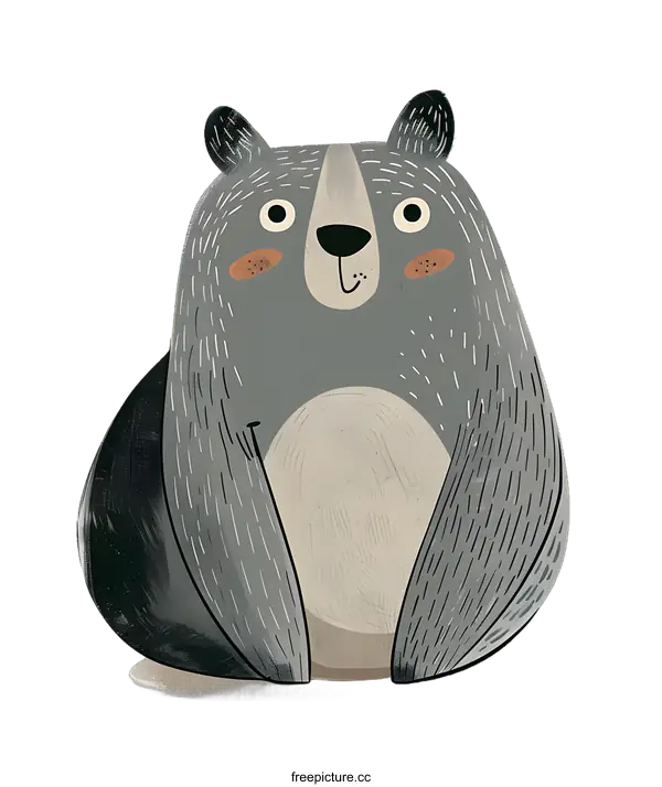 [Transparent Background PNG]Cute Cartoon Bear Illustration