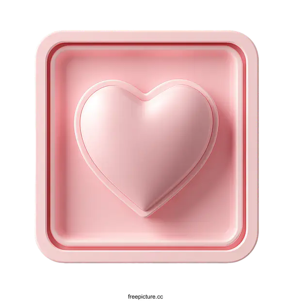 [Transparent Background PNG]Abstract Pink Heart Icon Design