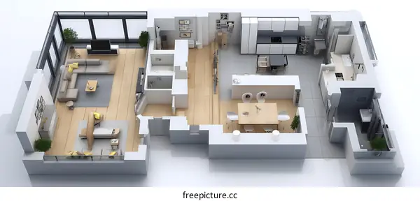 Modern Apartment Floor Plan Design