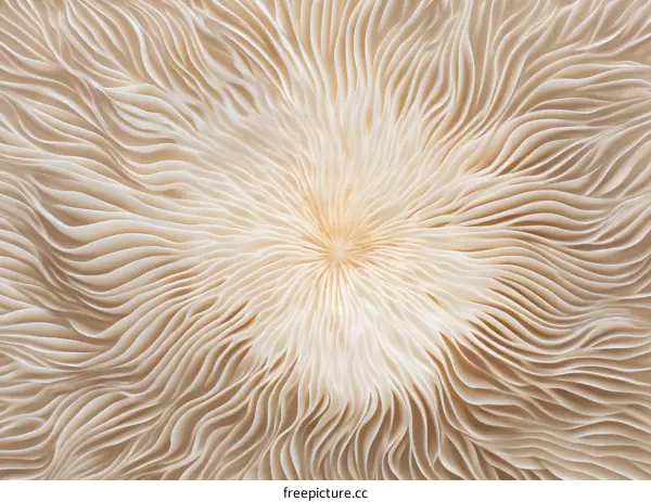 Closeup View of Mushroom Cap Texture