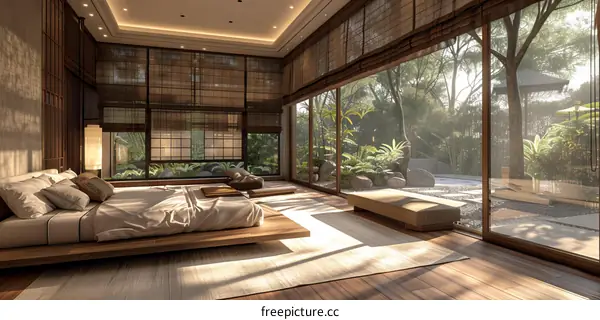Zen Bedroom Design: Japanese Style Interior