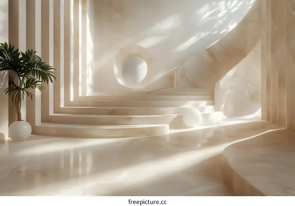 Modern Minimalist Interior Design with Soft Light