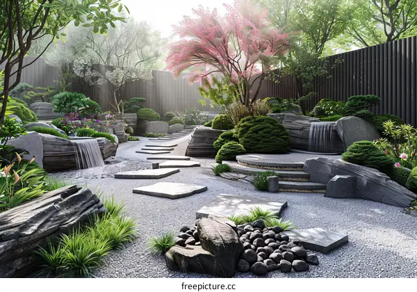 Japanese Zen Courtyard