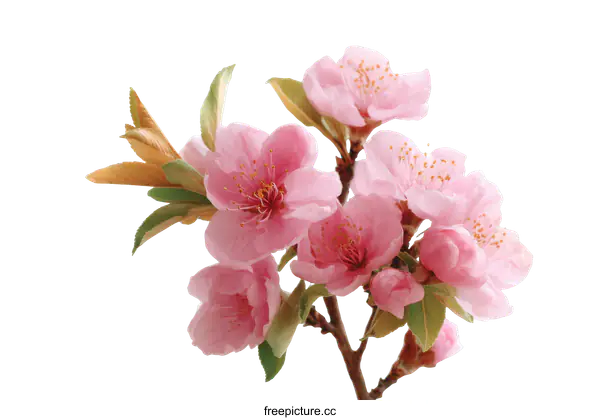 [Transparent Background PNG]Beautiful Pink Blossoms in Spring