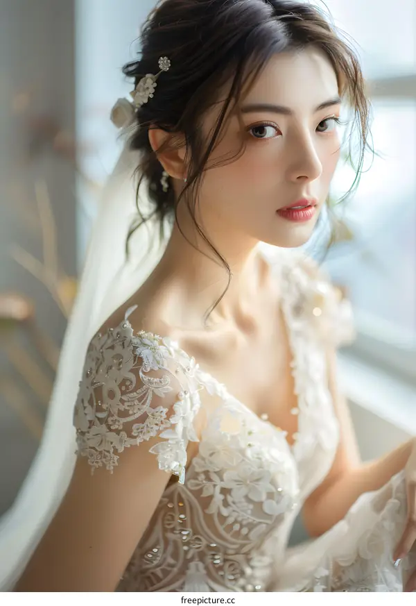 The smile of bride