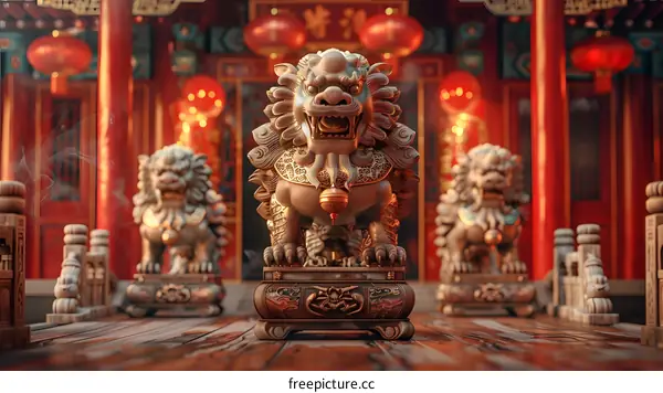 The art of Chinese lion dance