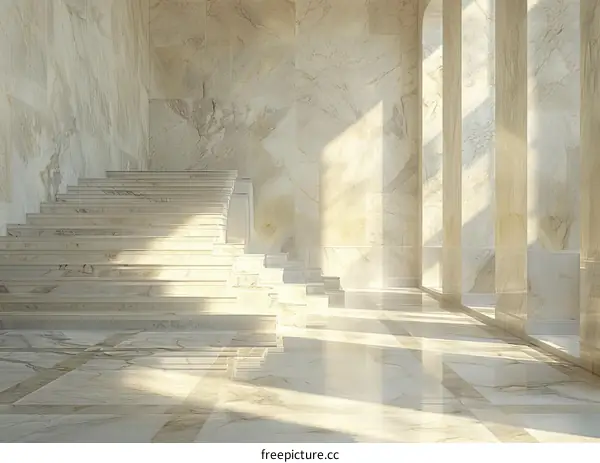 Elegant Interior Staircase Design with Natural Light