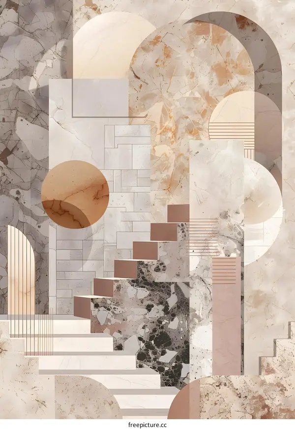 Abstract Geometric Minimalist Art Background