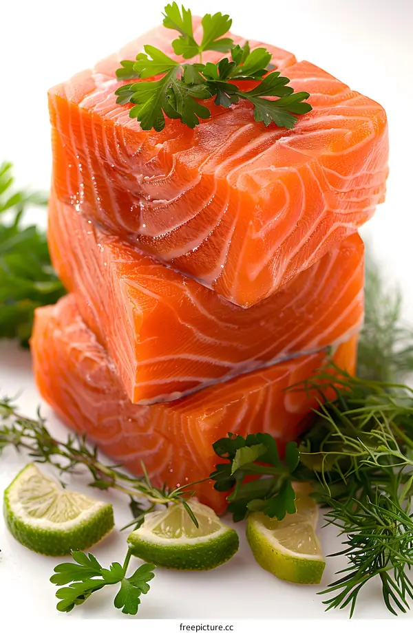 Fresh Salmon with Lime and Herbs