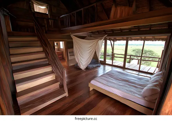 Wooden Cabin with a View of the Rainforest
