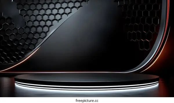 Abstract Dark Geometric Product Display