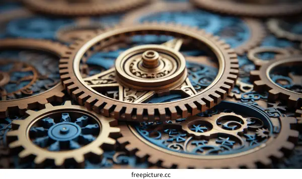 Steampunk Gear Illustration