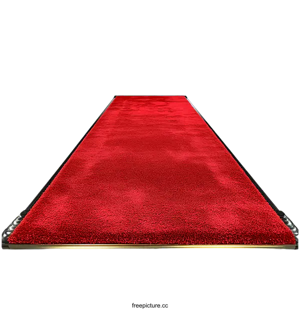 [Transparent Background PNG]Red Carpet Pathway for Special Events