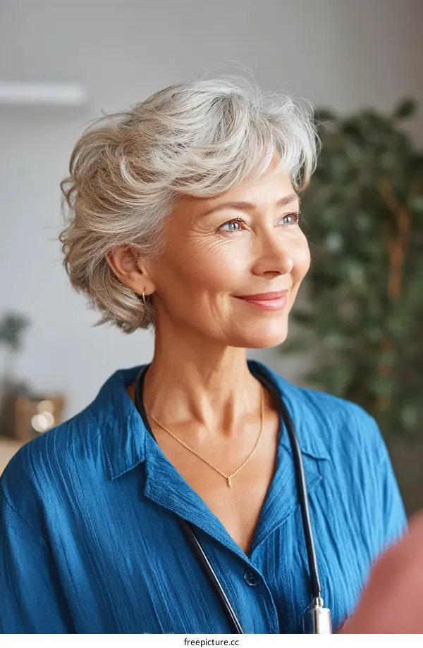 Portrait of a Senior Woman Doctor