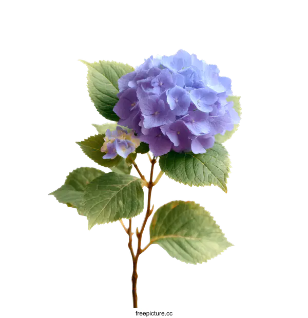 [Transparent Background PNG]Beautiful Lavender Hydrangea Blossom