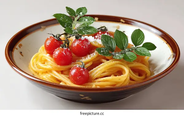 Delicious Spaghetti with Cherry Tomatoes and Herbs