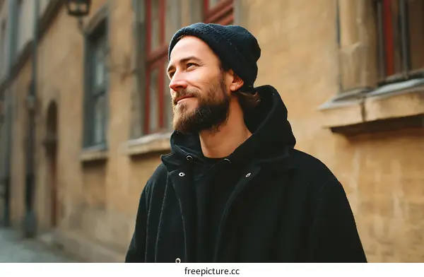 Stylish Man in Urban Setting