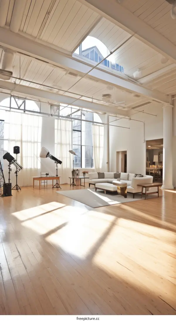 Bright and Airy Studio with Hardwood Floors and Large Windows
