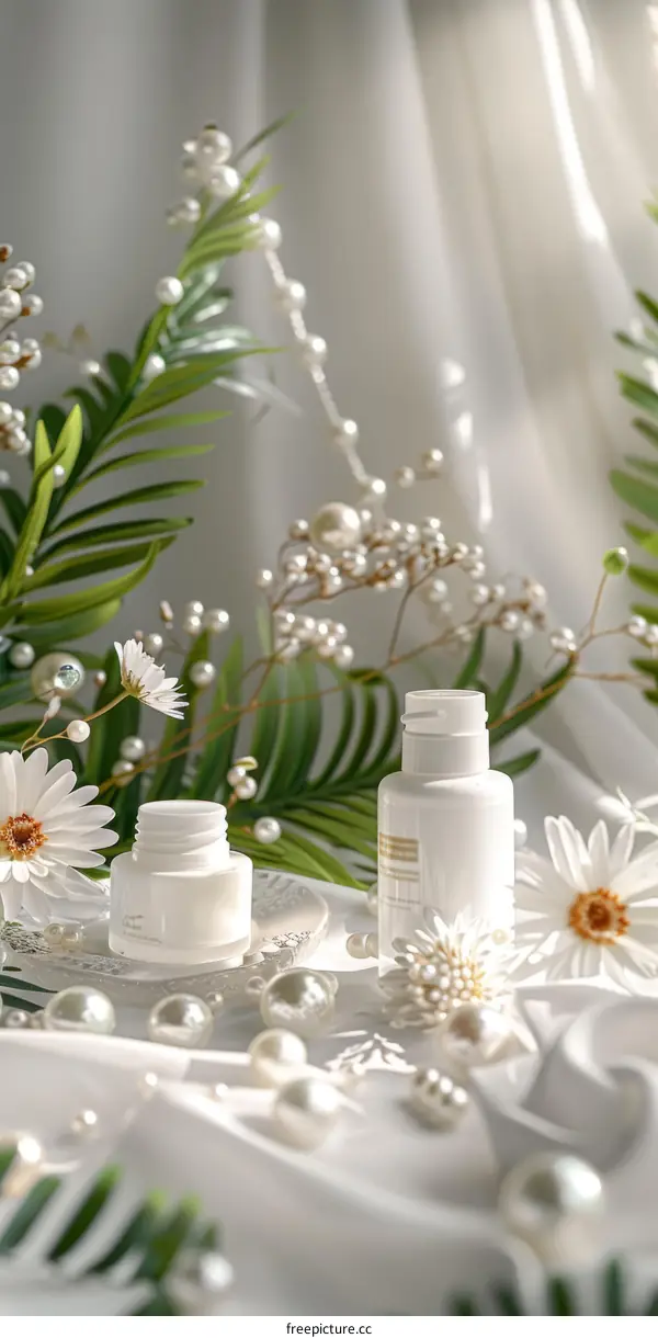 The beauty of nature and skincare products