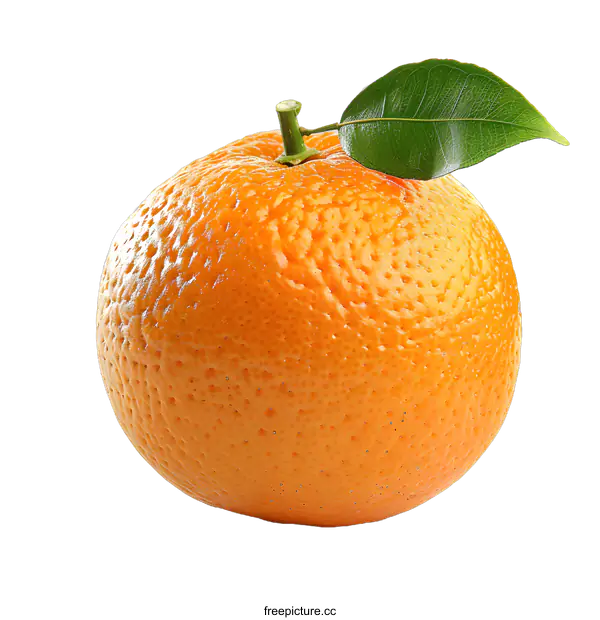 [Transparent Background PNG]An orange in front of a white background