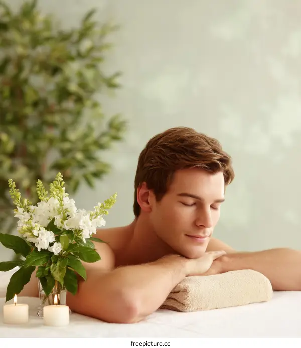 Relaxing Spa Treatment for a Man