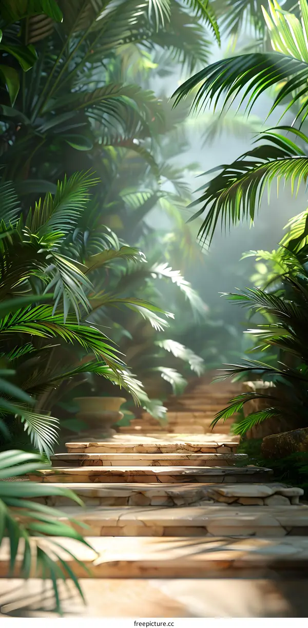 Stairway to the jungle