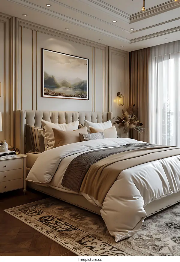 European-style bedroom renderings