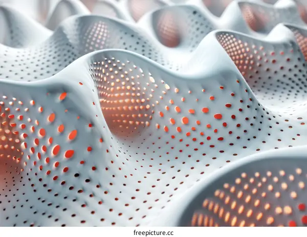 Abstract Geometric Wave Structure Design