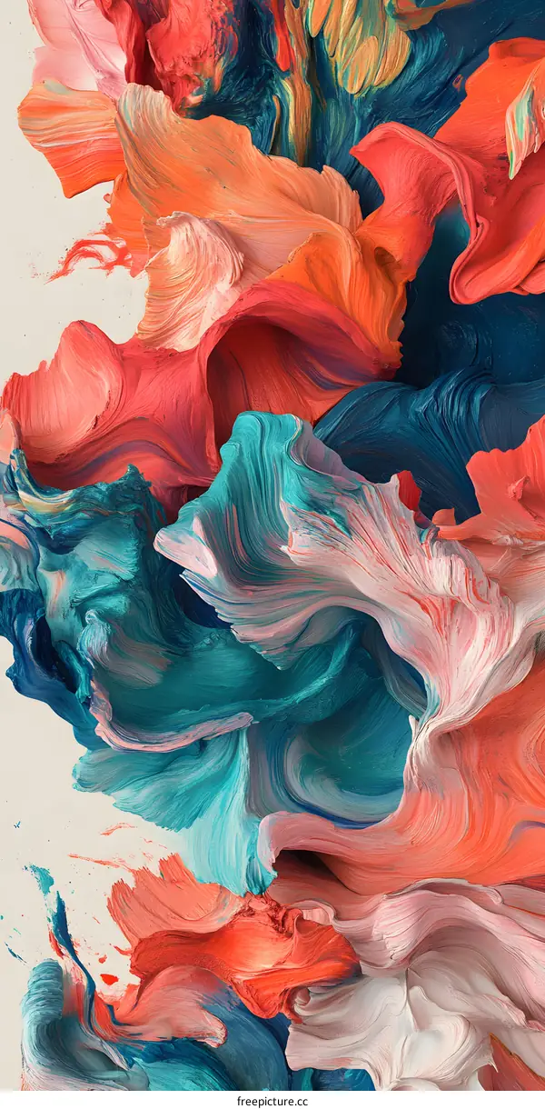 Abstract Colorful Swirls Digital Art