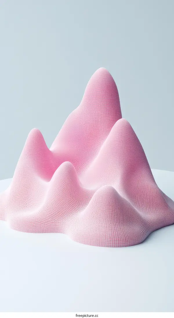 Abstract Pink Geometric Shape Design