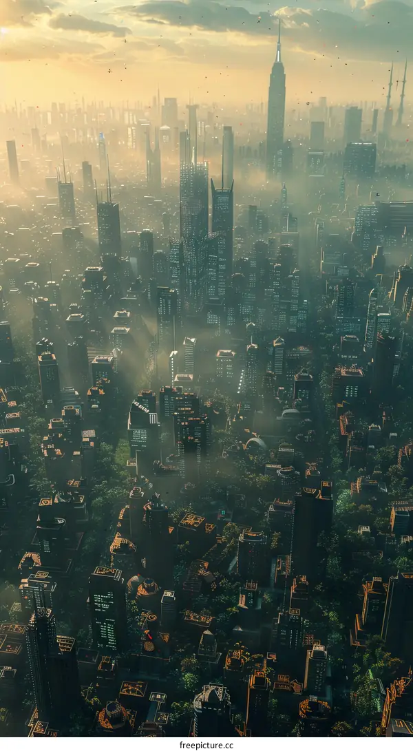 Futuristic City Skyline