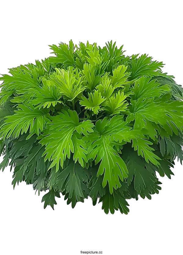 [Transparent Background PNG]Green Plant With Lush Leaves On White Background