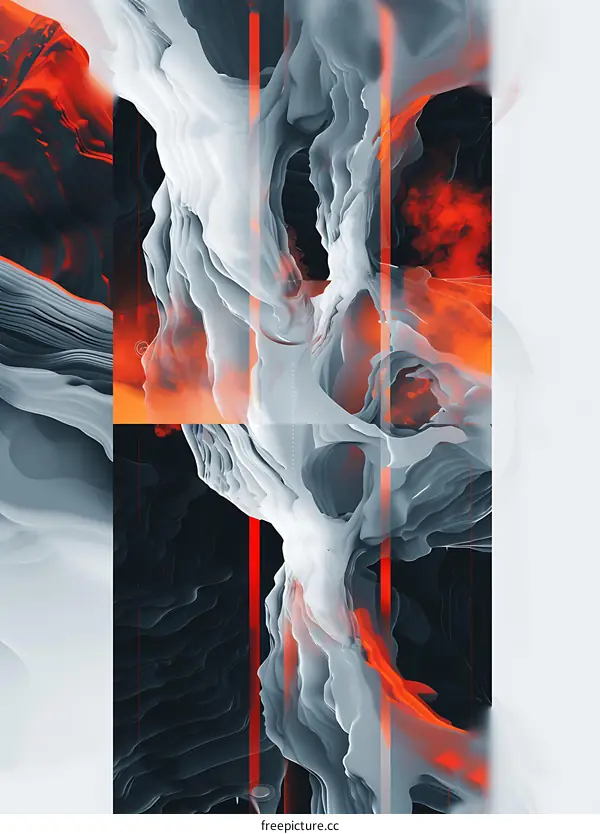 Abstract Art Colorful Canvas Texture Design