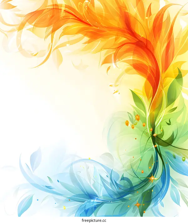 Colorful Floral Background Design