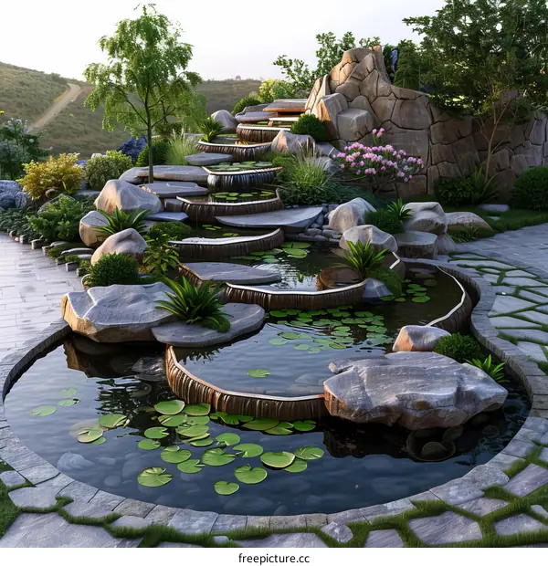 Cascade landscape design