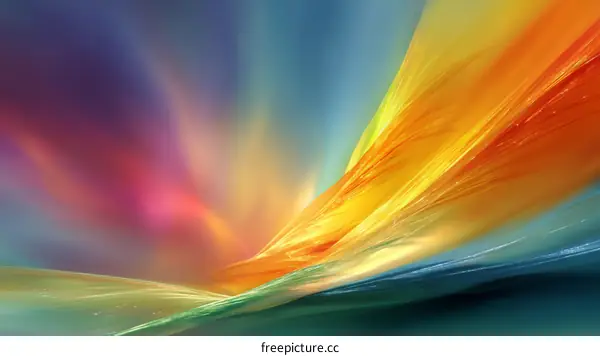 Abstract Colorful Artistic Landscape