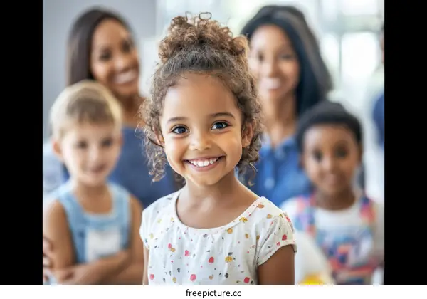 Happy Children Group Portrait