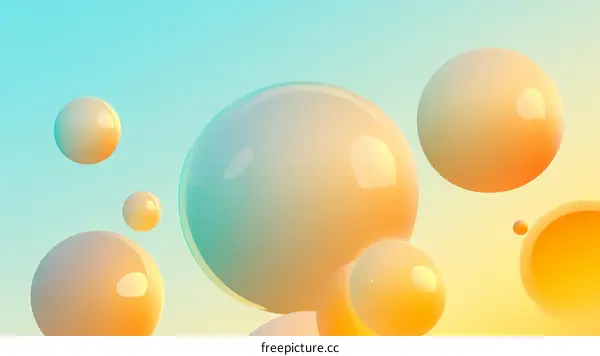 Abstract Colorful Gradient Sphere Background Design