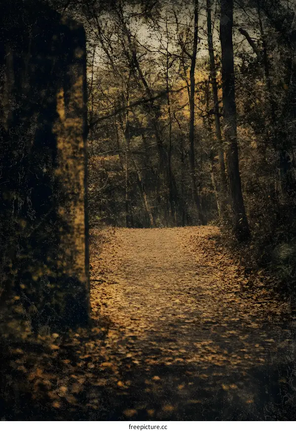 Path Through Autumn Forest