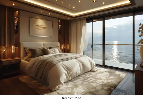 Luxury Coastal Bedroom Interior Design