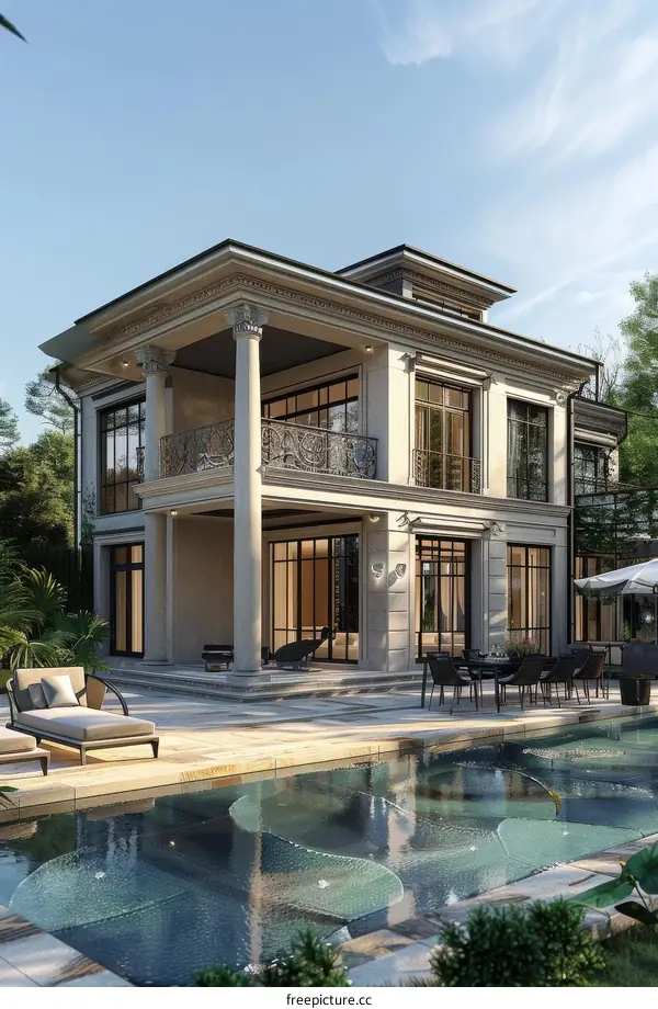 Modern Mansion with Pool and Stunning Surroundings