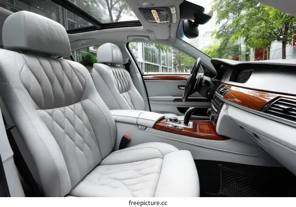 Luxurious Interior of a Modern Sedan