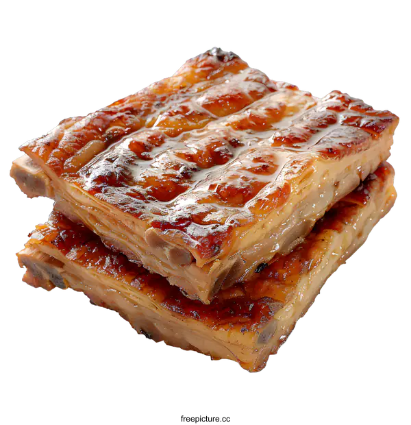 [Transparent Background PNG]Barbecued Pork Ribs
