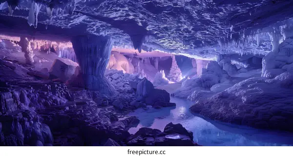 Underground River Cave Formations