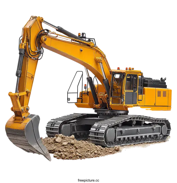 [Transparent Background PNG]Heavy Duty Excavator Model