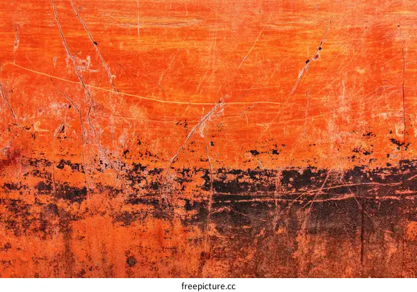 Rusty Orange Surface Texture with Marks