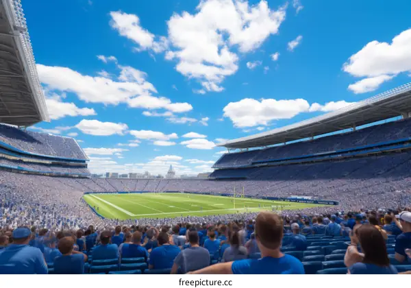 American football stadium full of people