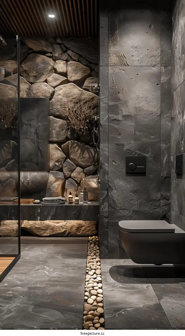 Modern Stone Bathroom Interior Design