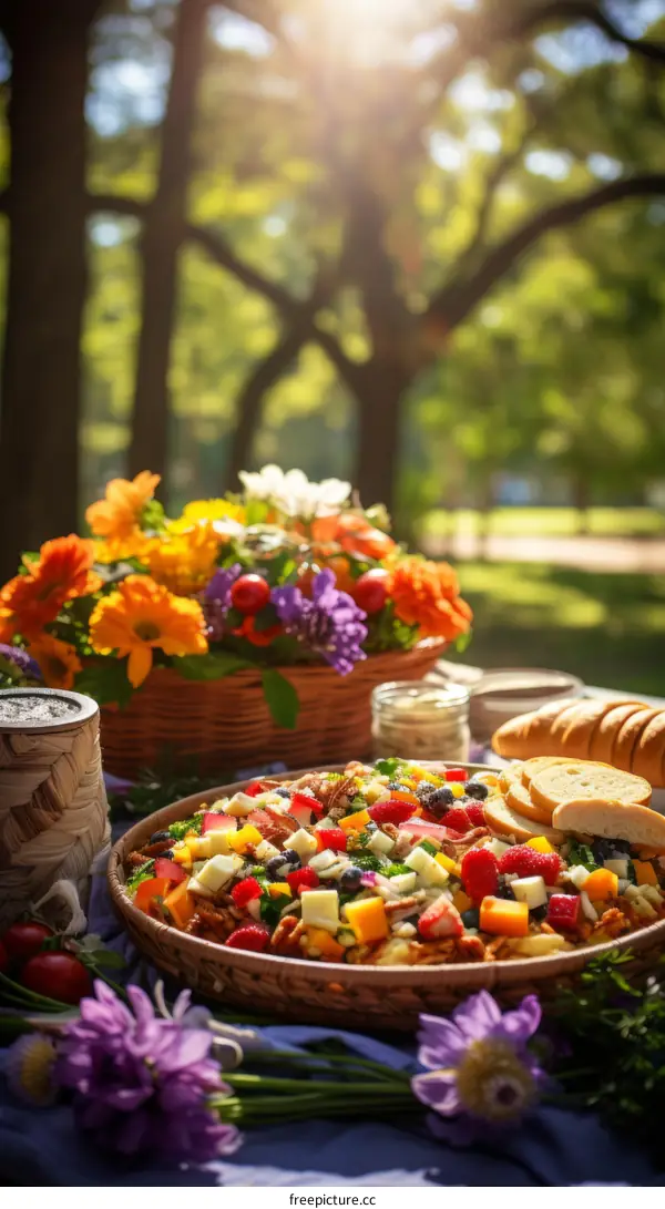Fresh and Delicious Picnic Food